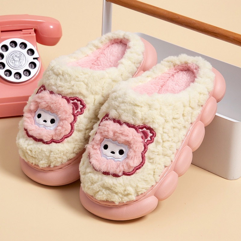 Dép bông đi trong nhà JOYNCLEON đế dày thời trang mùa đông cho trẻ em
