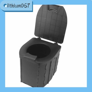 Lithium067 túi đựng rác ghế ngồi vệ sinh có thể gập lại khả năng chịu lực tuyệt vời du lịch bô di động nắp đậy cho trẻ em người lớn