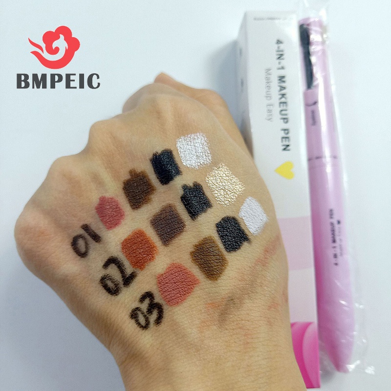 Bút Kẻ Mắt / Viền Môi 4 Trong 1 Chống Thấm Nước Và Mồ Hôi Dễ Lên Màu Mới