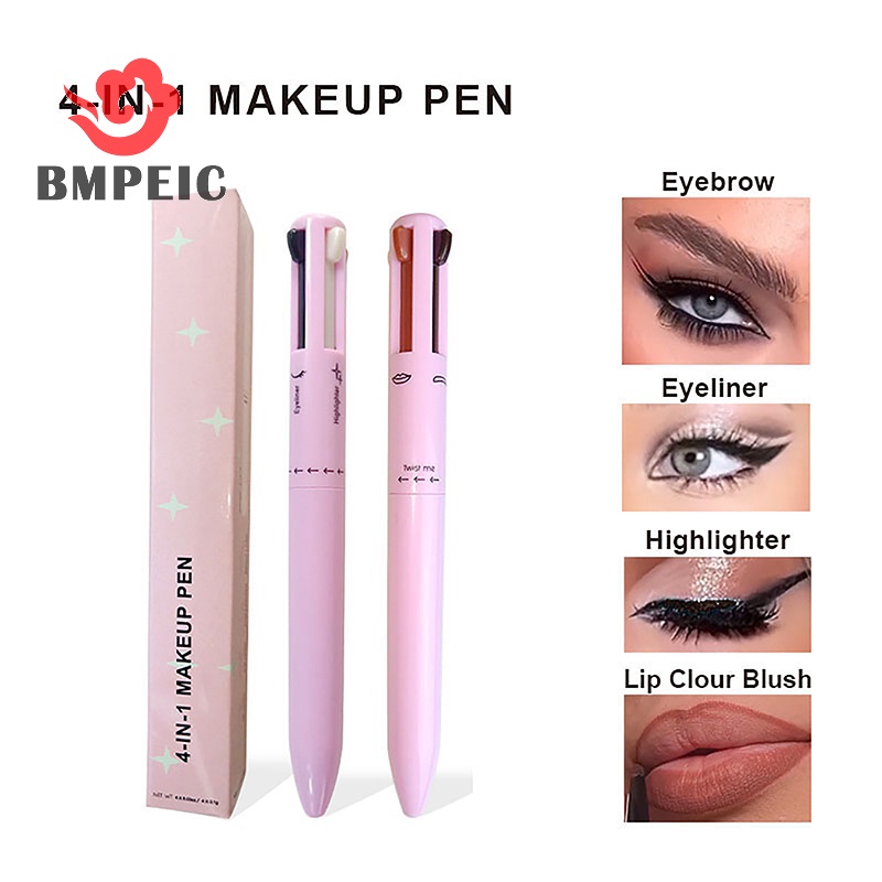 Bút Kẻ Mắt / Viền Môi 4 Trong 1 Chống Thấm Nước Và Mồ Hôi Dễ Lên Màu Mới