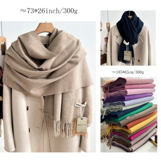Aibins Khăn Choàng Cổ Dài 73 * 26inch / 300g 185 * 65cm Giữ Ấm Mùa Thu Đông Cho Cặp Đôi wj2011