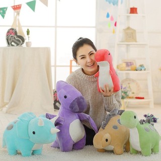 Dễ Thương Khủng Long Nhồi Bông Đáng Yêu Trang Trí Nhà Cửa triceratops