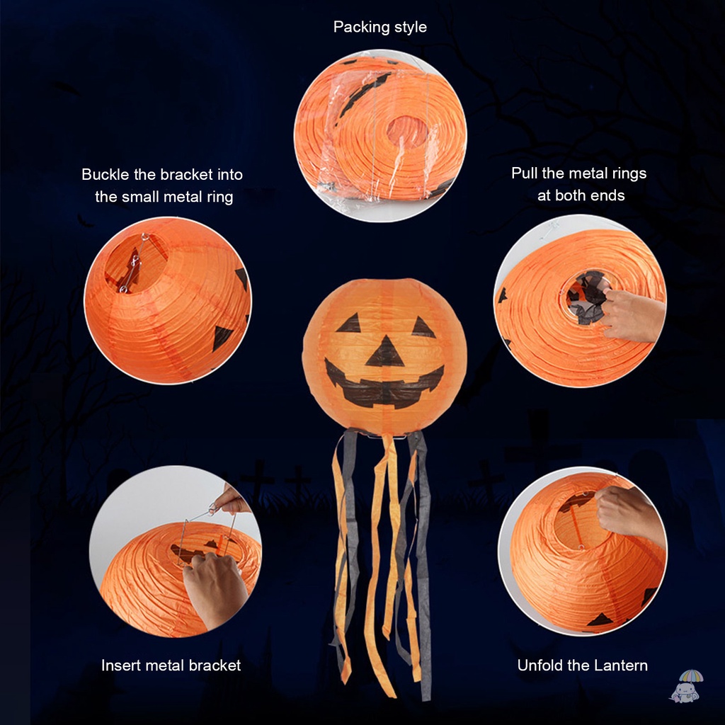 Lồng Đèn Giấy Treo Trang Trí halloween Dễ Thương