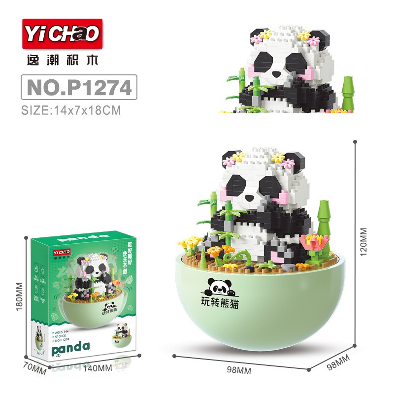 Lego Bộ Đồ Chơi Lắp Ráp Gấu Trúc Cho Bé