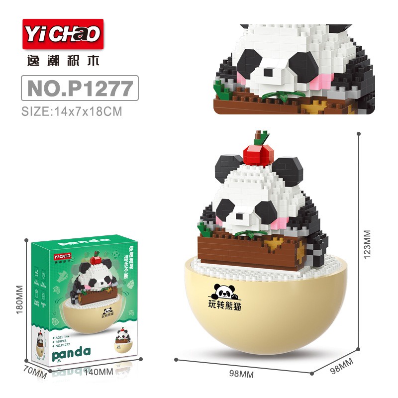 Lego Bộ Đồ Chơi Lắp Ráp Gấu Trúc Cho Bé