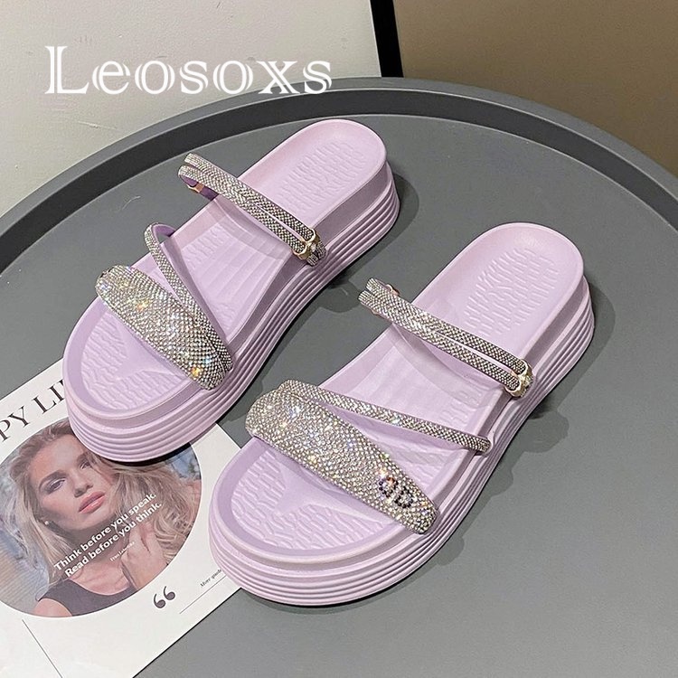 Dép LEOSOXS B98G1R4 36Z230909 chống trượt thời trang 2023 dành cho nữ