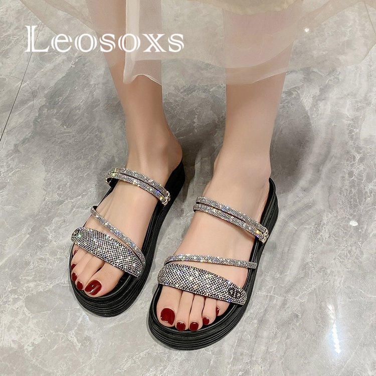 Dép LEOSOXS B98G1R4 36Z230909 chống trượt thời trang 2023 dành cho nữ