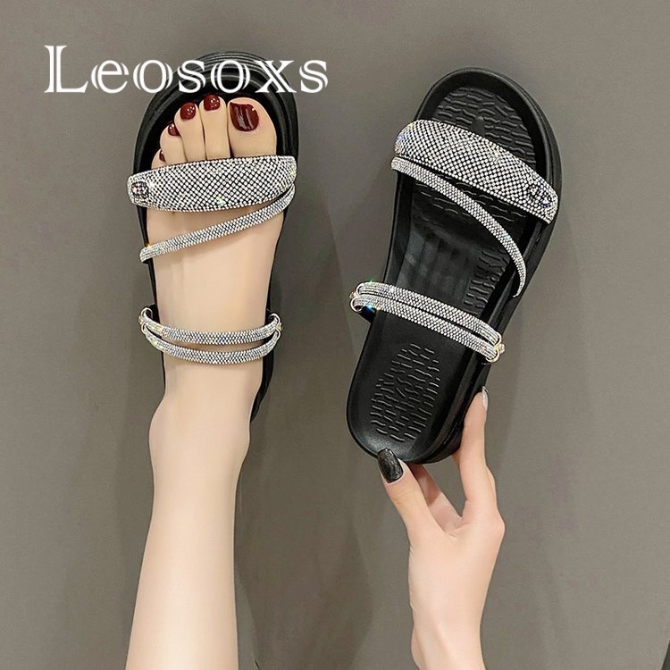 Dép LEOSOXS B98G1R4 36Z230909 chống trượt thời trang 2023 dành cho nữ