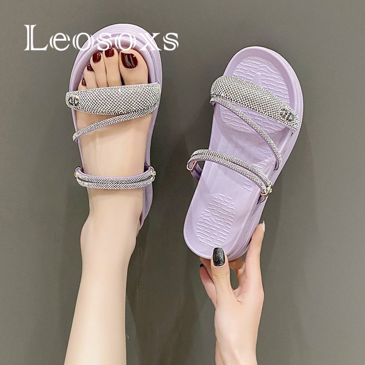 Dép LEOSOXS B98G1R4 36Z230909 chống trượt thời trang 2023 dành cho nữ