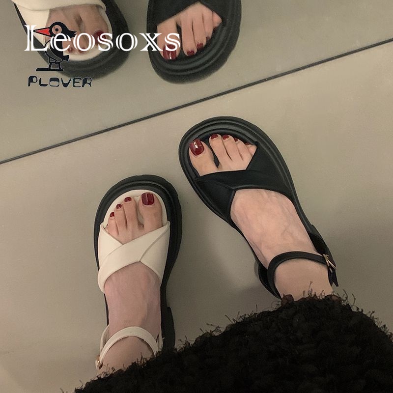 Dép bánh mì LEOSOXS B98G1PI 35Z230831 chống trượt thời trang 2023 dành cho nữ