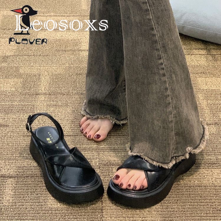 Dép bánh mì LEOSOXS B98G1PI 35Z230831 chống trượt thời trang 2023 dành cho nữ