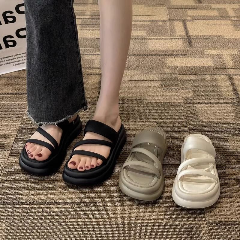 C＆S  Dép sandal nữ Hở Ngón Đế Dày Có Quai Cài 2023NEW Mùa hè Kiểu Dáng Thời Trang B98G1TI 35Z230901