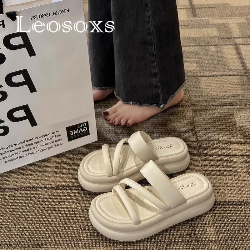 Dép LEOSOXS B98G1TI 35Z230831 chống trượt thời trang 2023 dành cho nữ