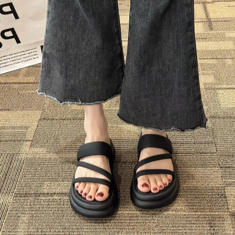C＆S  Dép sandal nữ Hở Ngón Đế Dày Có Quai Cài 2023NEW Mùa hè Kiểu Dáng Thời Trang B98G1TI 35Z230901