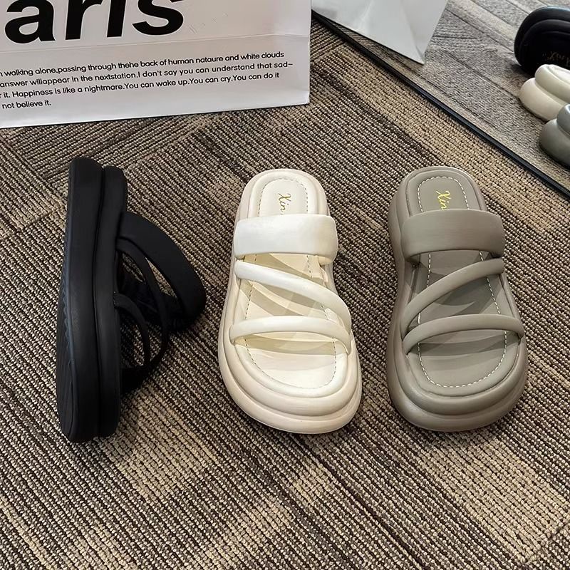 C＆S  Dép sandal nữ Hở Ngón Đế Dày Có Quai Cài 2023NEW Mùa hè Kiểu Dáng Thời Trang B98G1TI 35Z230901