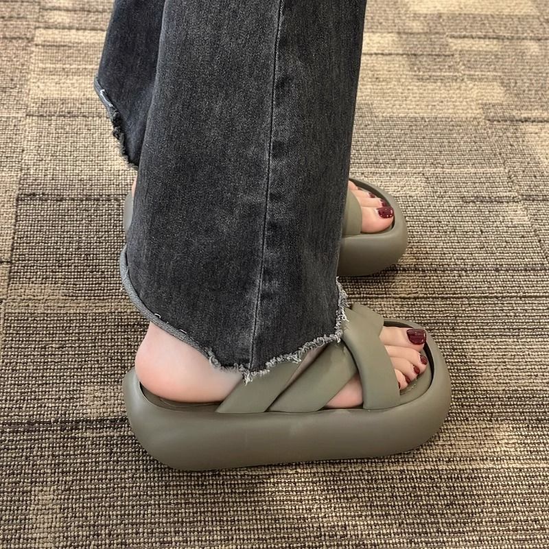 C＆S  Dép sandal nữ Hở Ngón Đế Dày Có Quai Cài 2023NEW Mùa hè Kiểu Dáng Thời Trang B98G1TG 35Z230901
