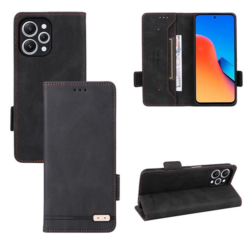Bao Da pu Điện Thoại Nắp Lật Kèm Ngăn Đựng Thẻ Khóa Nam Châm Chống Rơi Cho xiaomi redmi 12 xiaomi redmi 12 redmi12