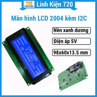 Màn hình lcd 2004 module i2c xanh dương