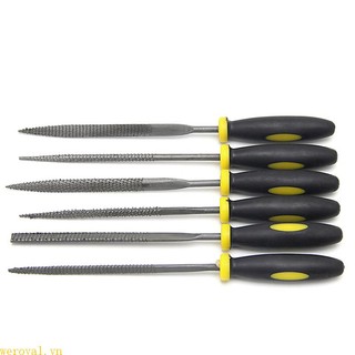 Bộ 6 cây dũa gỗ mini 140mm bằng kim loại chuyên dụng