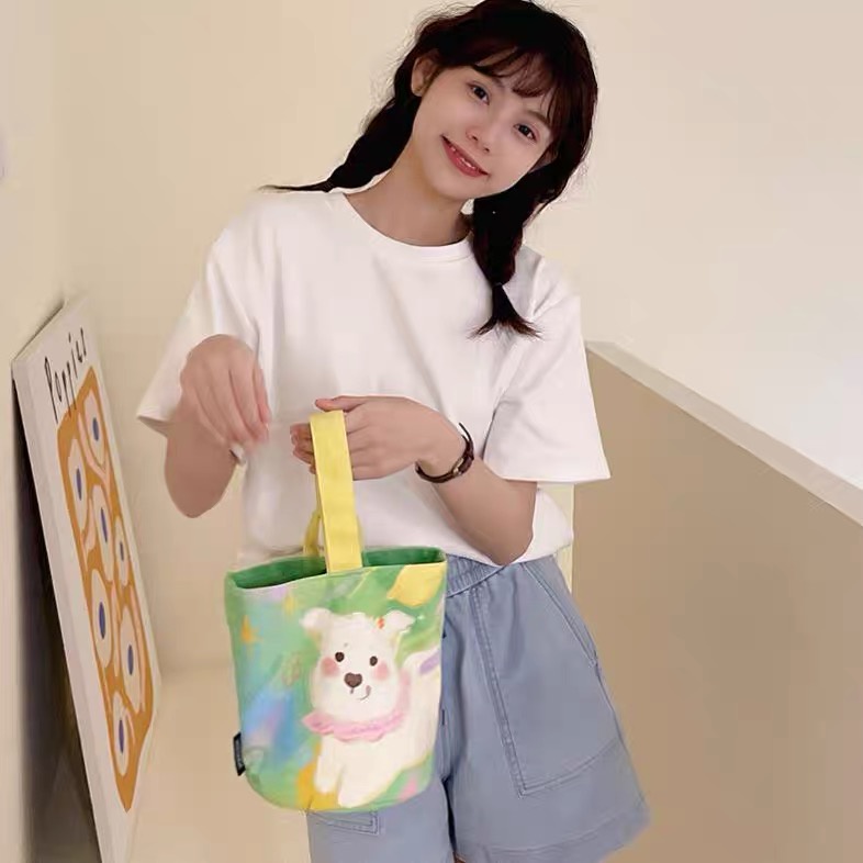 Túi Xách canvas Họa Tiết Tranh Sơn Dầu Thời Trang Cho Nữ