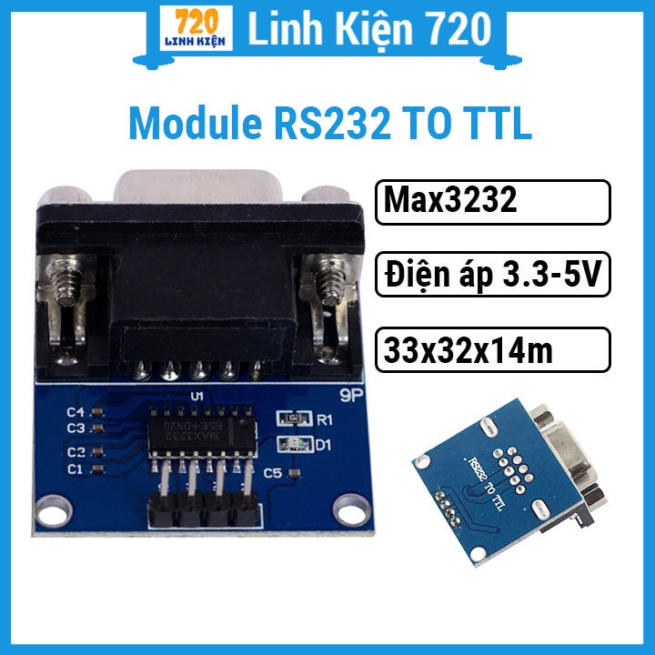 Module RS232 TO TTL Max3232 3V3-5V