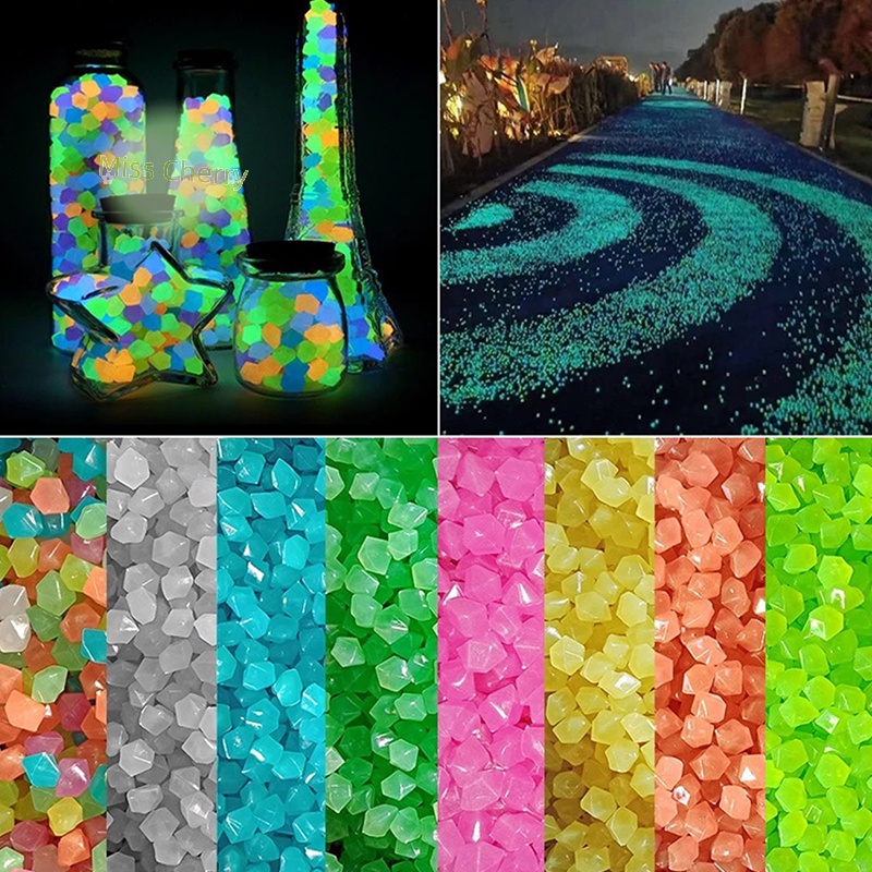 50 Viên Đá Dạ Quang Trang Trí Sân Vườn Ngoài Trời