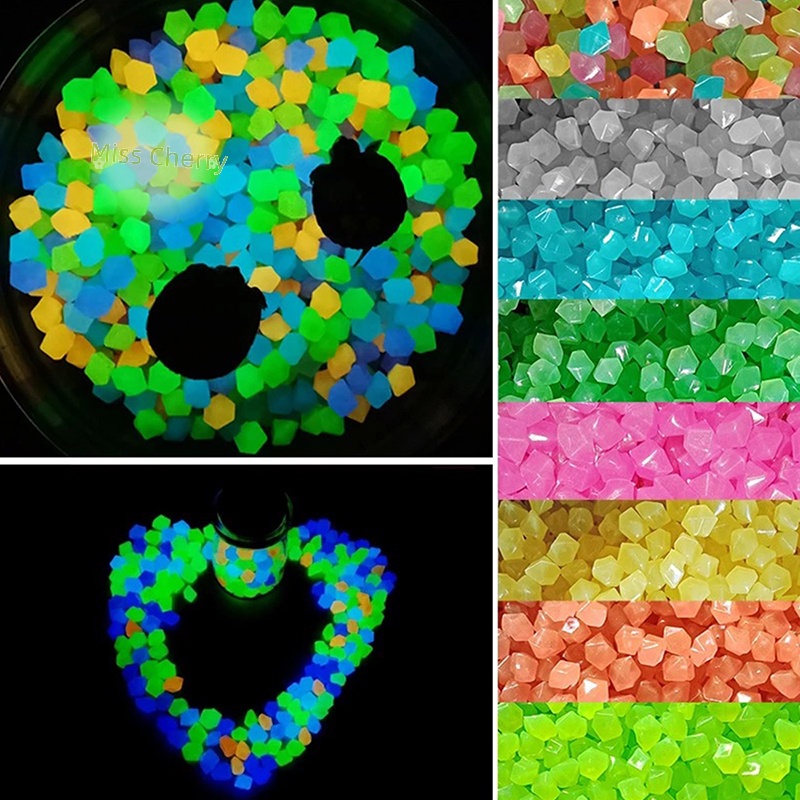 50 Viên Đá Dạ Quang Trang Trí Sân Vườn Ngoài Trời