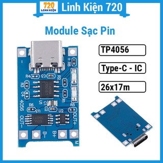 Module sạc pin TP4056 1A micro Type-C bảo vệ sạc cạn pin báo sạc đầy