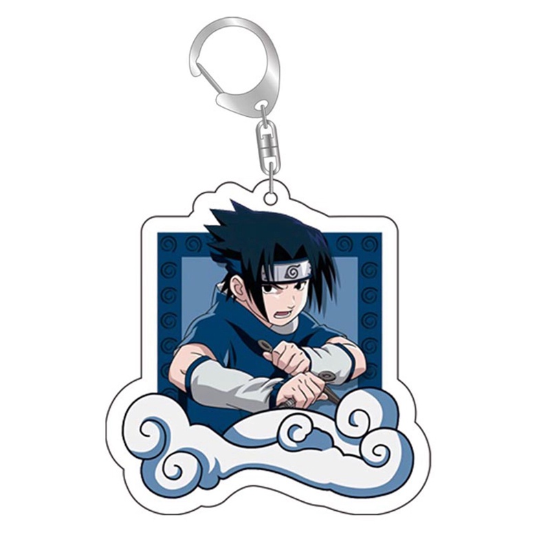 Hq Móc Khóa acrylic Hai Mặt Trong Suốt Họa Tiết Hoạt Hình anime naruto