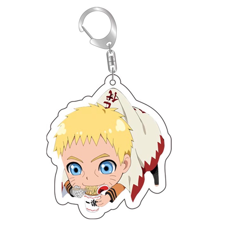 Hq Móc Khóa acrylic Hai Mặt Trong Suốt Họa Tiết Hoạt Hình anime naruto
