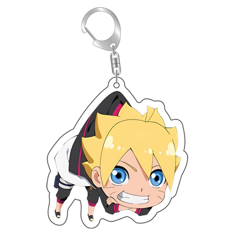 Hq Móc Khóa acrylic Hai Mặt Trong Suốt Họa Tiết Hoạt Hình anime naruto