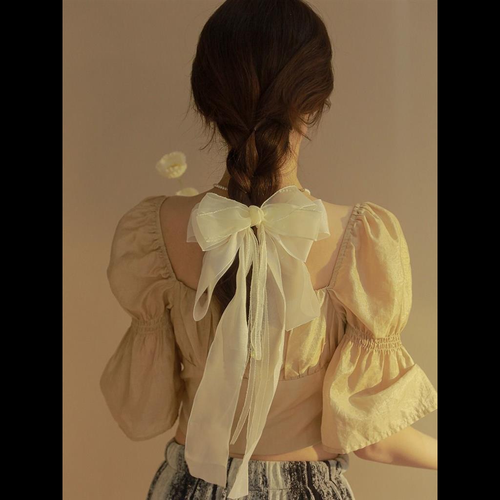 Kẹp Tóc Nơ Ruy Băng Siêu Lớn Thời Trang Cho Nữ