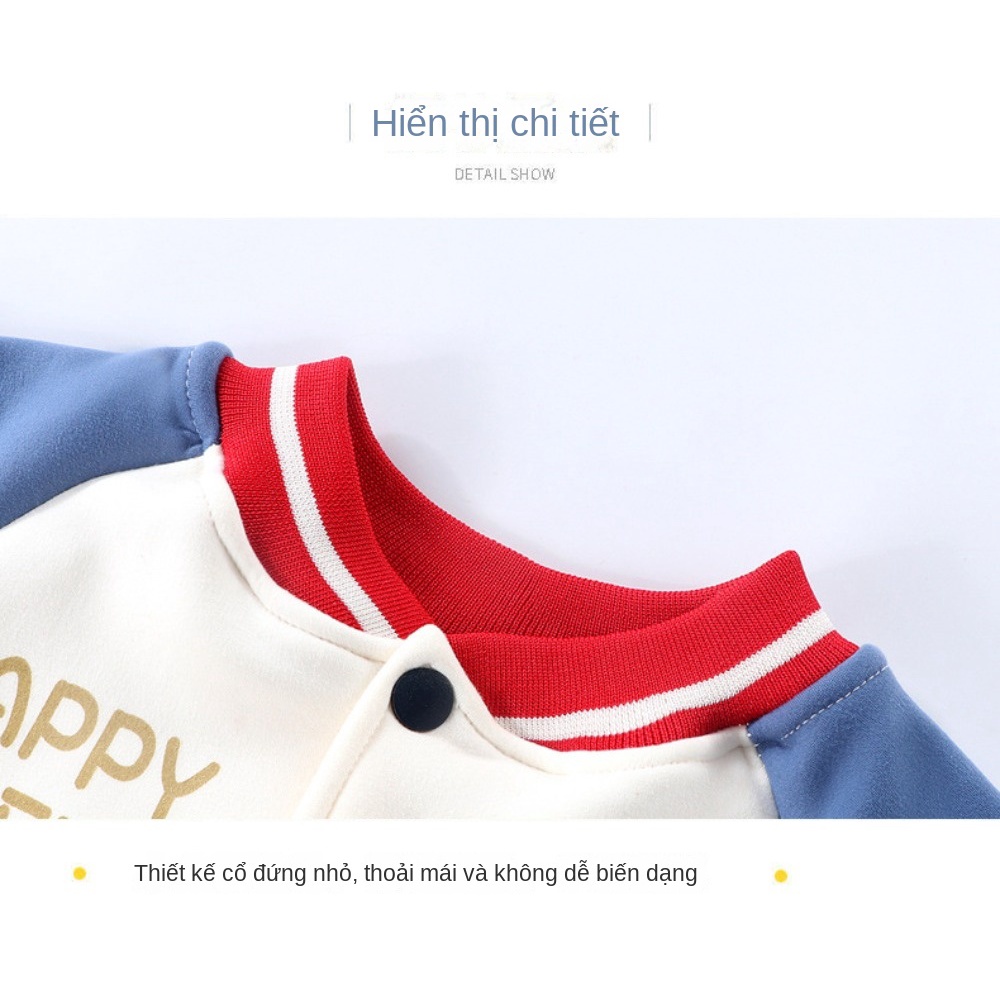 Áo Khoác Bóng Chày In Hình Hoạt Hình Thời Trang Thu Đông Dành Cho Trẻ Em