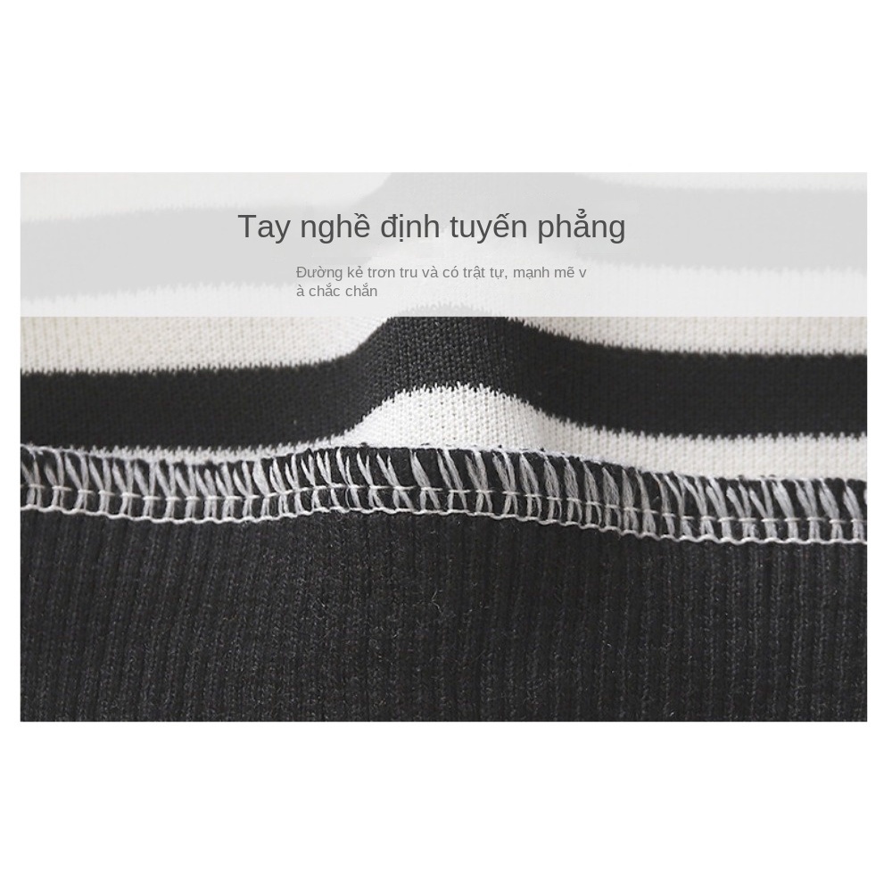 Set Áo Thun Dài Tay Sọc Ngang + Quần Dài Thời Trang Cho Bé