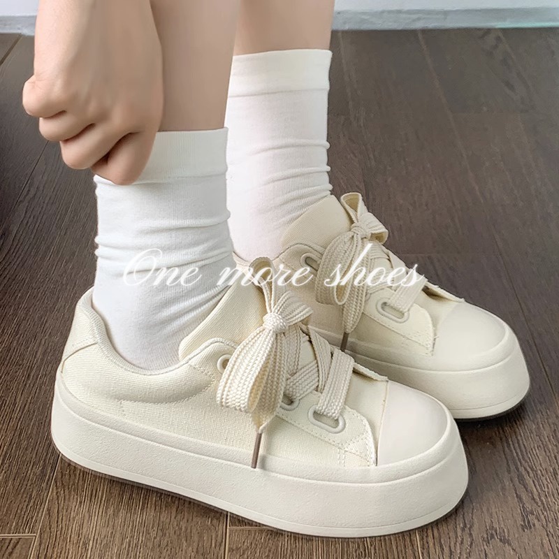One more shoes⭐Giày Thể Thao canvas Đế Dày Thời Trang Mùa Hè Cho Nữ