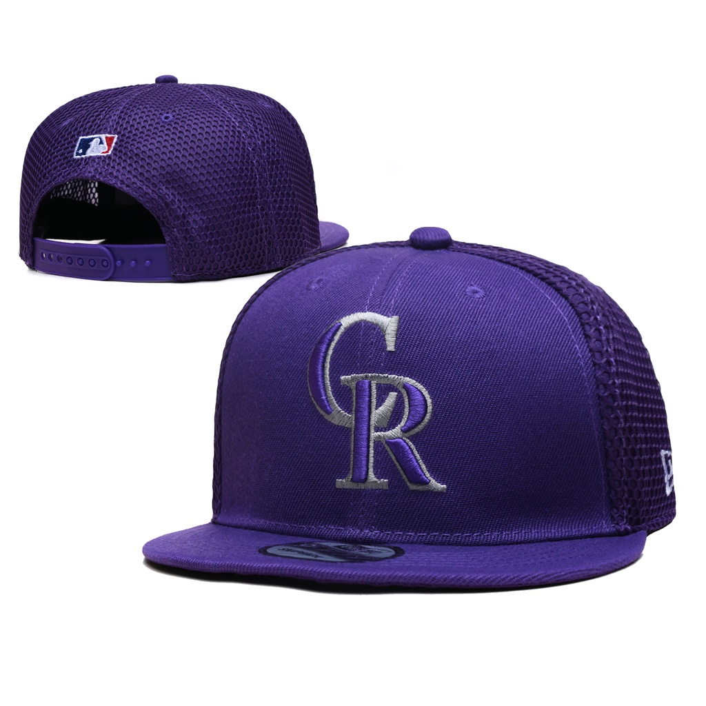 Mlb Mũ Lưỡi Trai cotton Thêu Chữ detroit tigers colorado rockies Phong Cách Thể Thao Thời Trang Xuân Thu Cho Nam Và Nữ