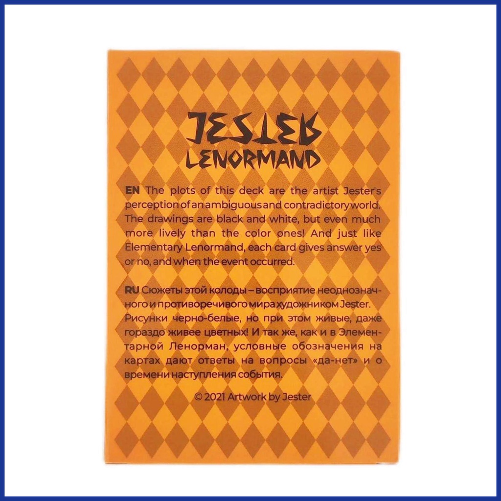 Thẻ Bài tarot jester lenormand game divination