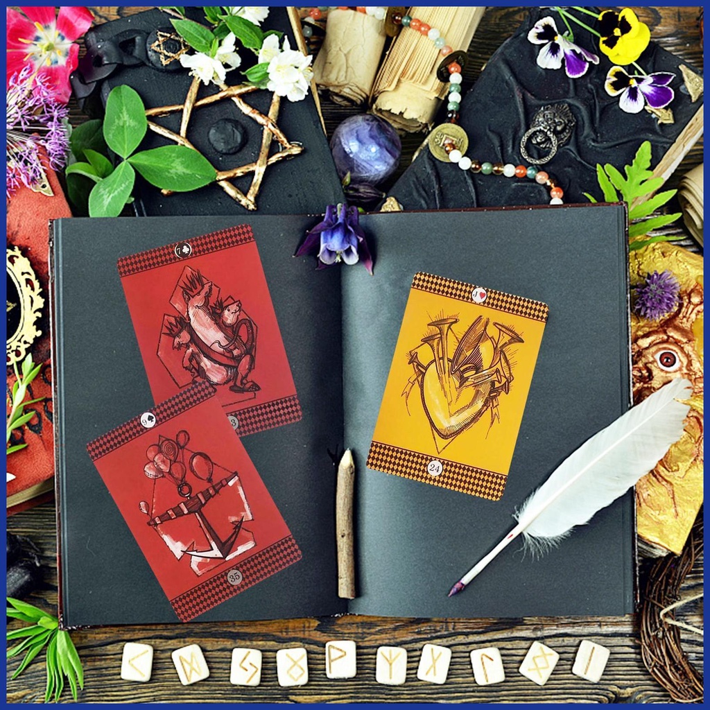 Thẻ Bài tarot jester lenormand game divination