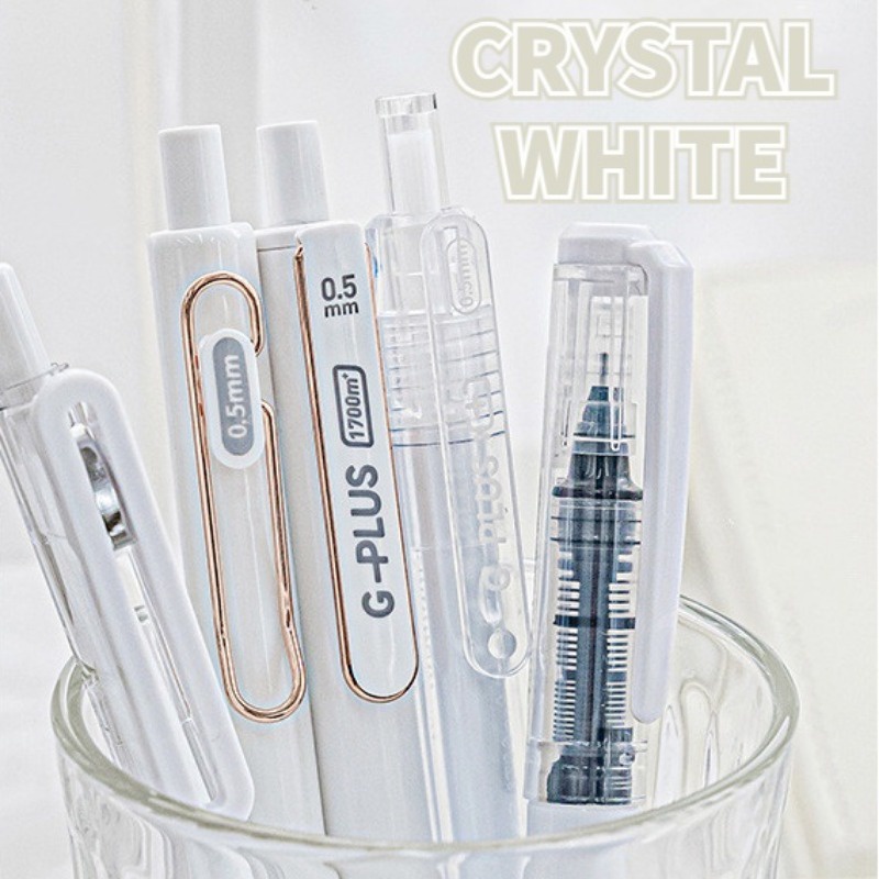 Set 5 Bút Bi Mực Đen Nhanh Khô Ngòi 0.5mm