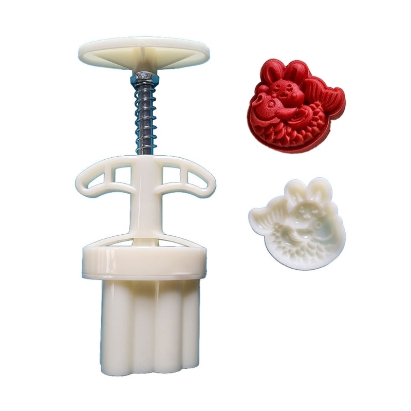 Ivy Khuôn Nhựa Làm Bánh Trung Thu Hình Thỏ / Cá / Bánh Trung Thu Cho Lễ Hội