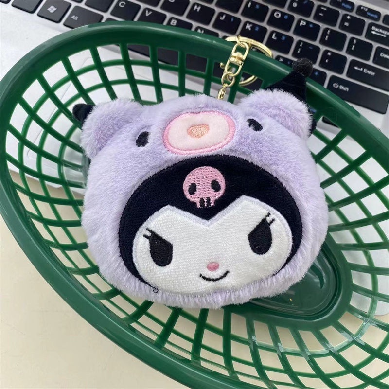 Dễ Thương Túi Đựng Tiền / Chìa Khóa / Thẻ Hình sanrio Nhồi Bông Đáng Yêu Cho Cặp Đôi