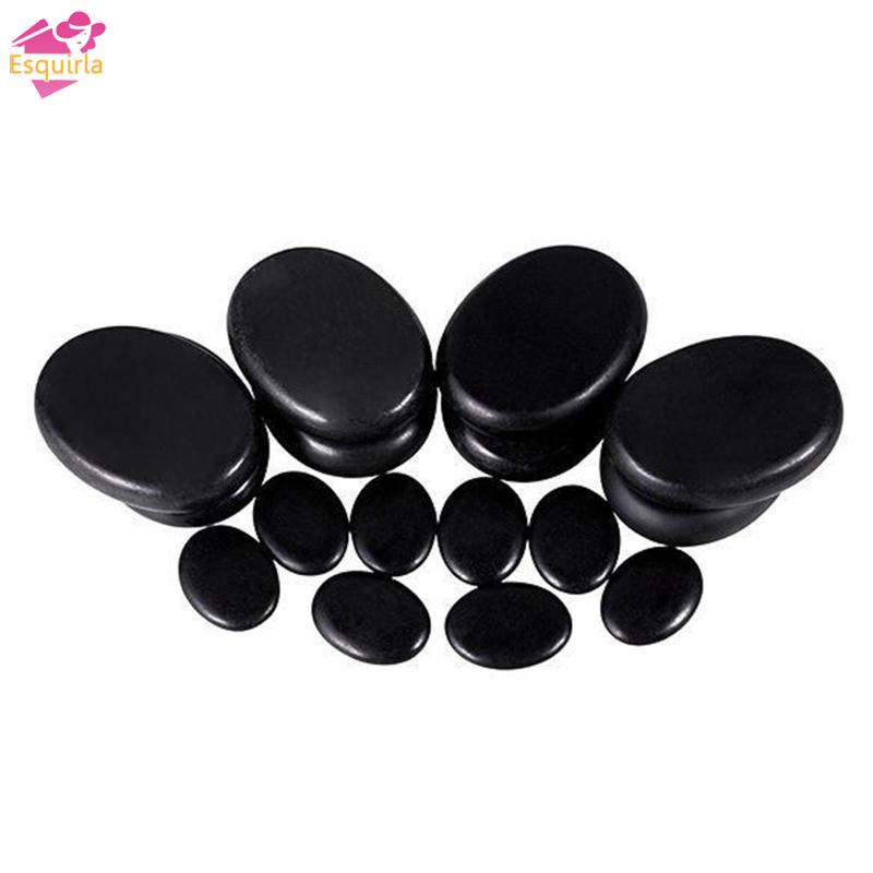 Esquirla Set 2 / 6 Viên Đá massage Nóng Tự Nhiên 4X3Cm
