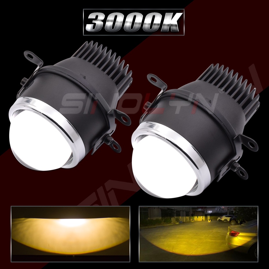 Inolyn Đèn led Chiếu Sương Mù 2.5 / 3.0 inch Chống Thấm Nước 3000k 6000k Dành Cho Xe Hơi / Xe Máy