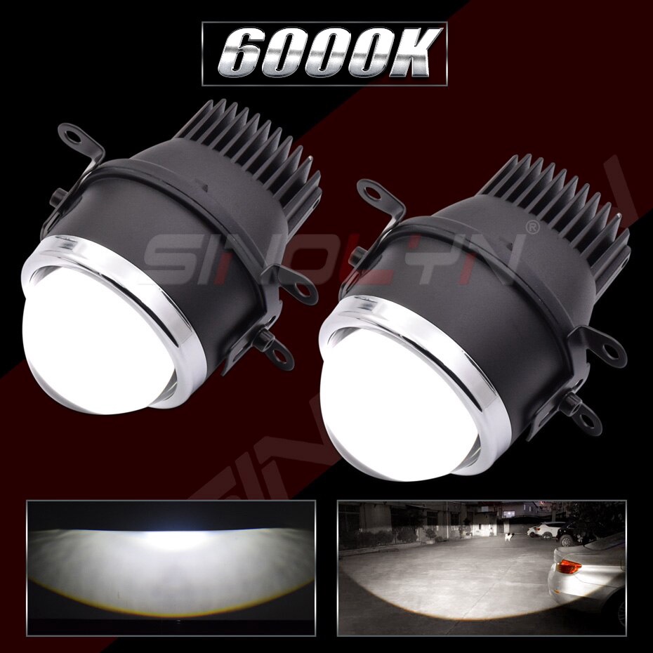 Inolyn Đèn led Chiếu Sương Mù 2.5 / 3.0 inch Chống Thấm Nước 3000k 6000k Dành Cho Xe Hơi / Xe Máy