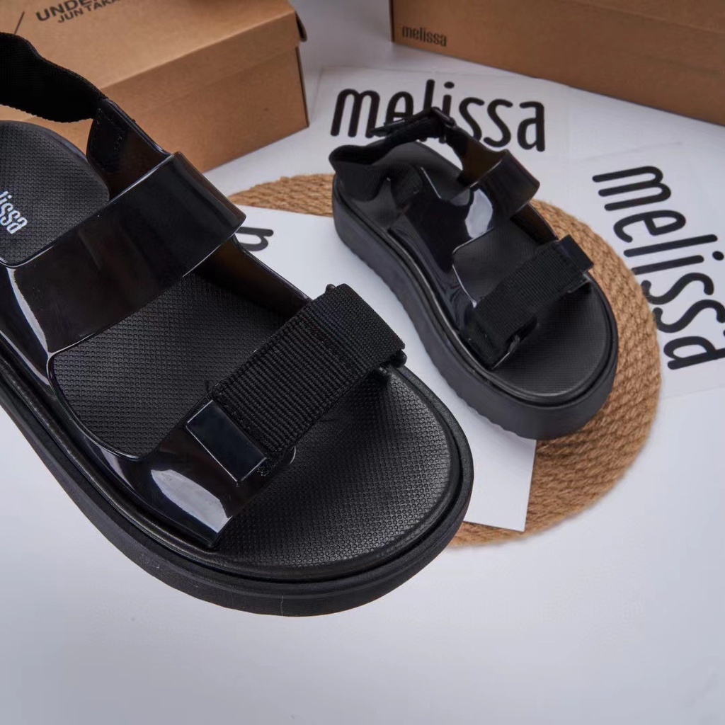 Giày Sandal jelly melissa Phong Cách roman Đi Biển Cho Nữ