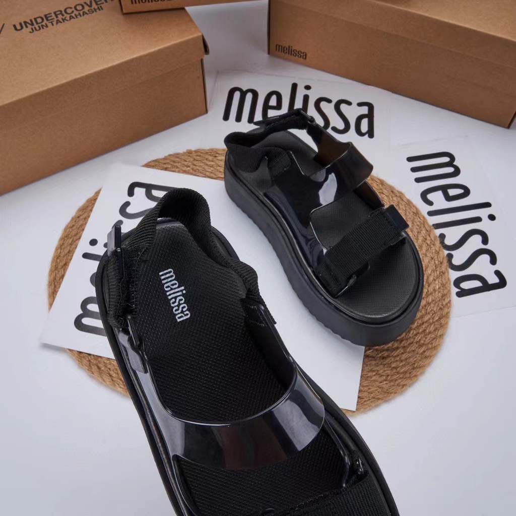 Giày Sandal jelly melissa Phong Cách roman Đi Biển Cho Nữ