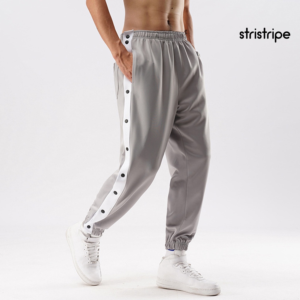 Quần Thể Thao Bóng Rổ Lưng Thun Co Giãn Có Túi Bên Hông Và Nút Bấm Tập Luyện Bóng Rổ Hàng Ngày Cho Nam