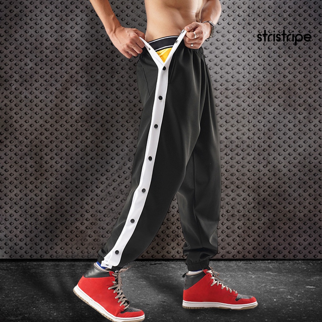 Quần Thể Thao Bóng Rổ Lưng Thun Co Giãn Có Túi Bên Hông Và Nút Bấm Tập Luyện Bóng Rổ Hàng Ngày Cho Nam