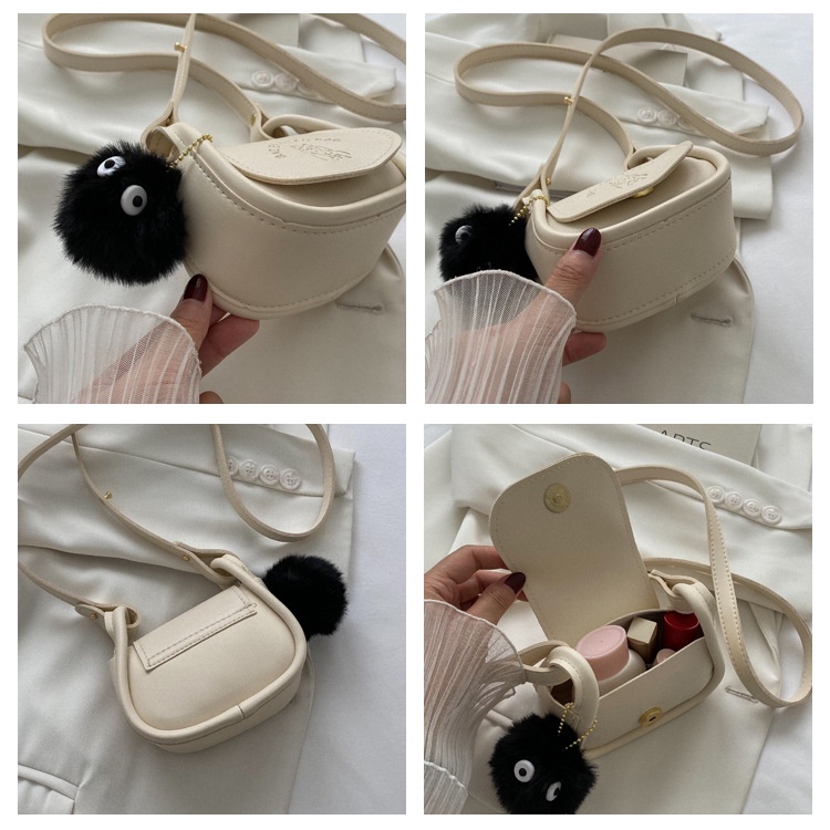 Túi Đeo Chéo mini Bằng cotton Màu Trơn Dễ Thương Thời Trang Cho Nữ