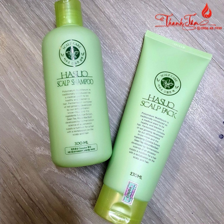 Combo dầu gội xả hạn chế gàu CHỐNG RỤNG Hasuo Scalp 300ml/230ml
